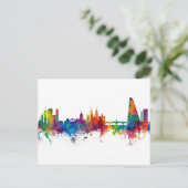 Bazel Zwitserland Skyline Briefkaart (Staand voorkant)