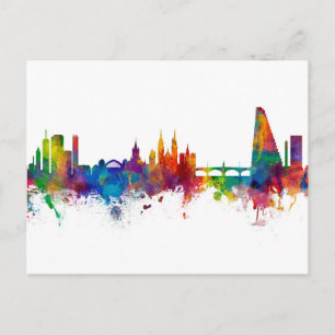 Bazel Zwitserland Skyline Briefkaart
