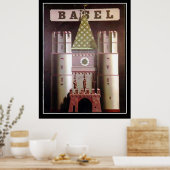 Bazel Zwitserland Vintage Travel Poster (Keuken)