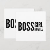 Bazenmeisje hard werken, bazenmeisjes empowerment kaart (Voorkant / Achterkant)