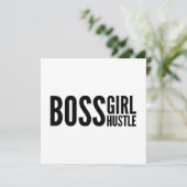 Bazenmeisje hard werken, bazenmeisjes empowerment kaart (Staand voorkant)