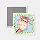 BaZooples Gertrude de Giraffe magneet (Voorkant / Achterkant)