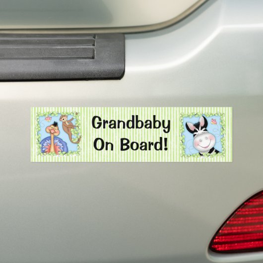 BaZooples "Grandbaby aan boord!" Bumpersticker (Op auto)