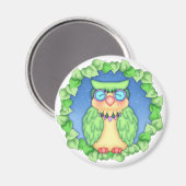 BaZooples "oliver" Uilenmagneet Magneet (Voorkant / Achterkant)