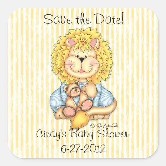 BaZooples "Save the Date" Lester Sticker (Voorkant)