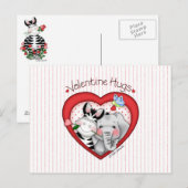 BaZooples "Valentine étreint" la carte postale (Devant / Derrière)