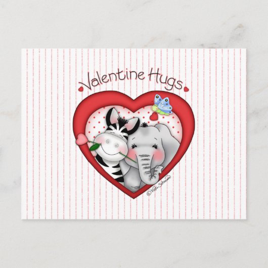 BaZooples "Valentine étreint" la carte postale (Devant)