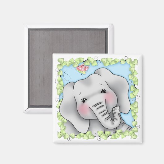BaZoPeoples Elsie the Elephant Magnet (Recto/Verso)