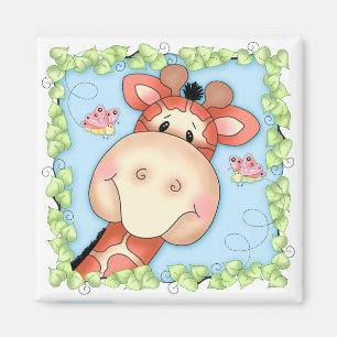 BaZoPeoples Gertrude the Giraffe Magnet