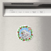 BaZoPeoples Noël Joy Elsie Magnet (In Situ (Lave-vaisselle))