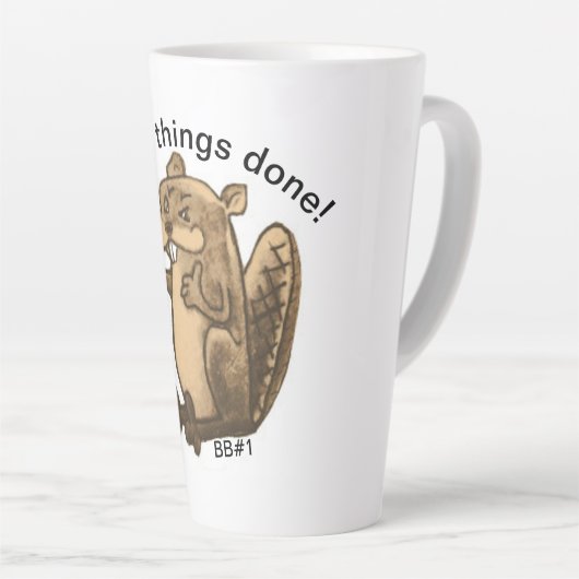 BB #1 Latte Mug (Angle droit)