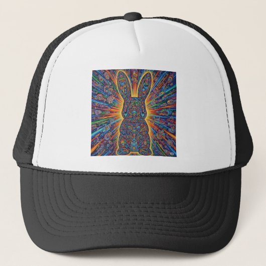 BB-Cosmic Bunny Hoed Trucker Pet (Voorkant)