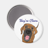 BB- Drôle chien lave-vaisselle Magnet (Recto/Verso)