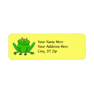 BB- Funny Frog-Adresetiketten Etiket