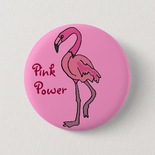 BB- Roze Button van de Flamingo van de Macht