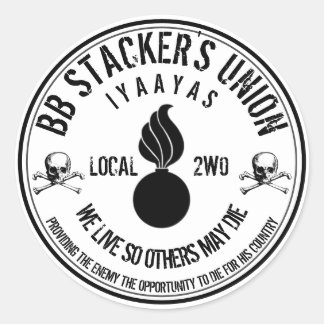 BB Stacker's Union Slap Ronde Sticker