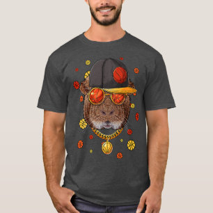 Bball Player Coach Spor cavia Pig Basketball Team T-shirt