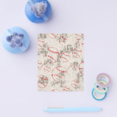 BBB BASEBALL SPORTS PATTERN GRUNGE ACHTERGROND WAL FLYER (Enkel)