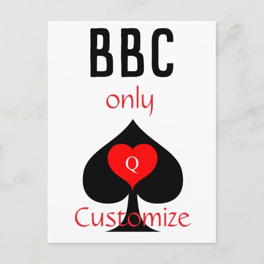 BBC Only Blade Spade Sign Thunder_Cove Briefkaart (Voorkant)