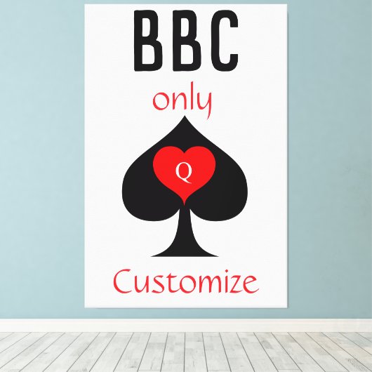 BBC Only Blade Spade Sign Thunder_Cove Canvas Afdruk (Insitu (Houten vloer))