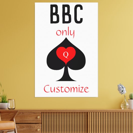 BBC Only Blade Spade Sign Thunder_Cove Canvas Afdruk (Insitu (Woonkamer))