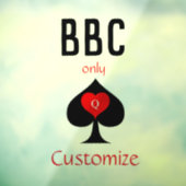 BBC Only Blade Spade Sign Thunder_Cove Raamsticker (Vel 3)