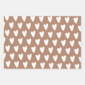 Bbeige Avec Feuilles De Papier Enveloppant L'Amour (Devant 3)