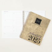 Bbeige Custom Business Organizer 2025 Logo de l'en (Devant avec enveloppe)