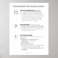 BBF Punctuatie IV klaslokaal poster