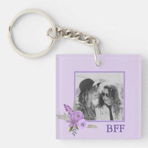  BBF - Speciale Paarse hefboombloemen Sleutelhanger