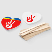 BBM Peace Sign Hand Fan Handwaaier (Niet-gemonteerd)