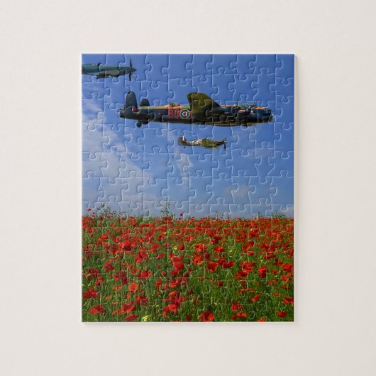 BBMF en papaver Legpuzzel (Verticaal)