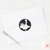 BBOY autocollant blanc (Enveloppe)