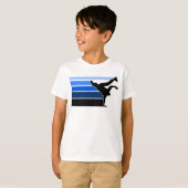 BBOY gradiënt blu blu kind T-shirt (Voorkant volledig)