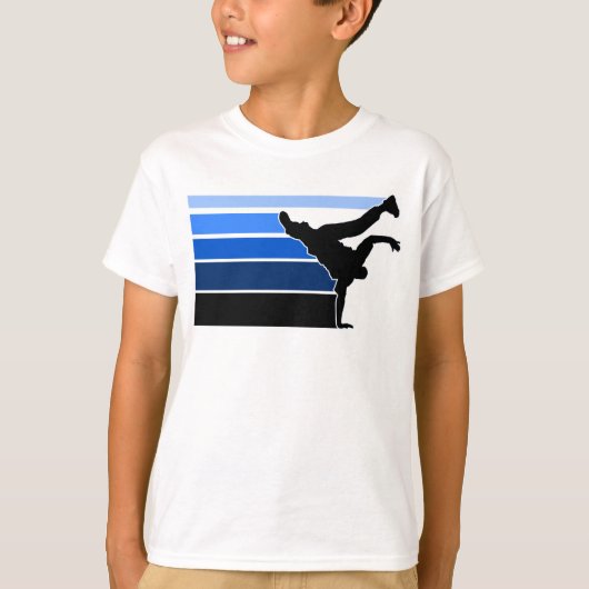 BBOY gradiënt blu blu kind T-shirt (Voorkant)
