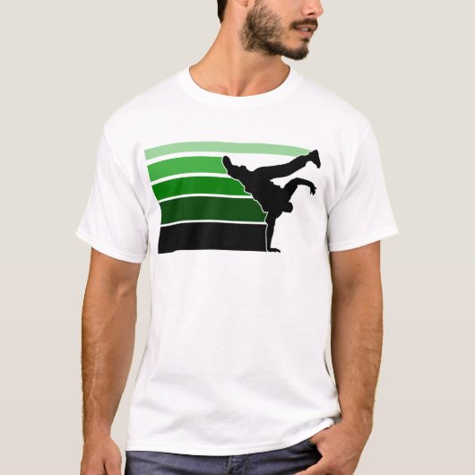 BBOY gradiënt grn blk T-shirt (Voorkant)