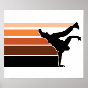 BBOY gradiënt orgn blk poster