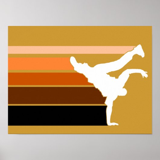 BBOY gradiënt orn whout poster (Voorkant)