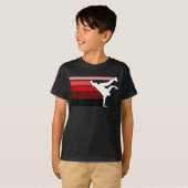 BBOY gradiënt rood wat kinder T-shirt (Voorkant volledig)