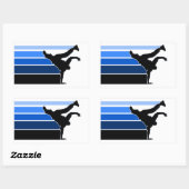 BBOY sticker blu (Feuille)