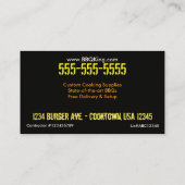 BBQ 2-Sided de Kscope de cartes de visite (Dos)