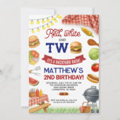 BBQ 2ème anniversaire Invitation Summer Grill Anni (Devant)