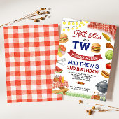 BBQ 2ème anniversaire Invitation Summer Grill Anni