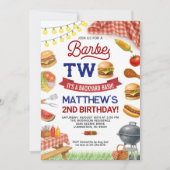BBQ 2ème anniversaire Invitation Summer Grill Anni (Devant)