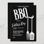 BBQ Achtertuin Feest Kaart (Voorkant / Achterkant)