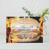 BBQ Afstuderen Party High School Boy Casual Rustie Kaart (Staand voorkant)