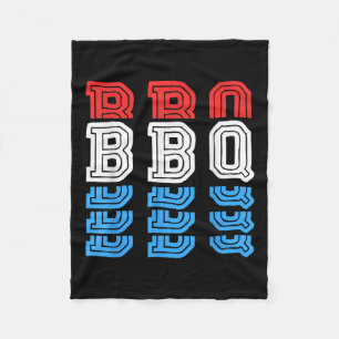BBQ Amerikaanse vlag Barbecue Grillen Vaders Day M Fleece Deken