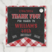 BBQ Anniversaire Fête Favoriser les Étiquettes et  (Dos)