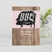 BBQ Anniversaire Fête Invitation (Debout devant)