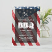 BBQ Annual Juli 4th Party Kaart (Staand voorkant)